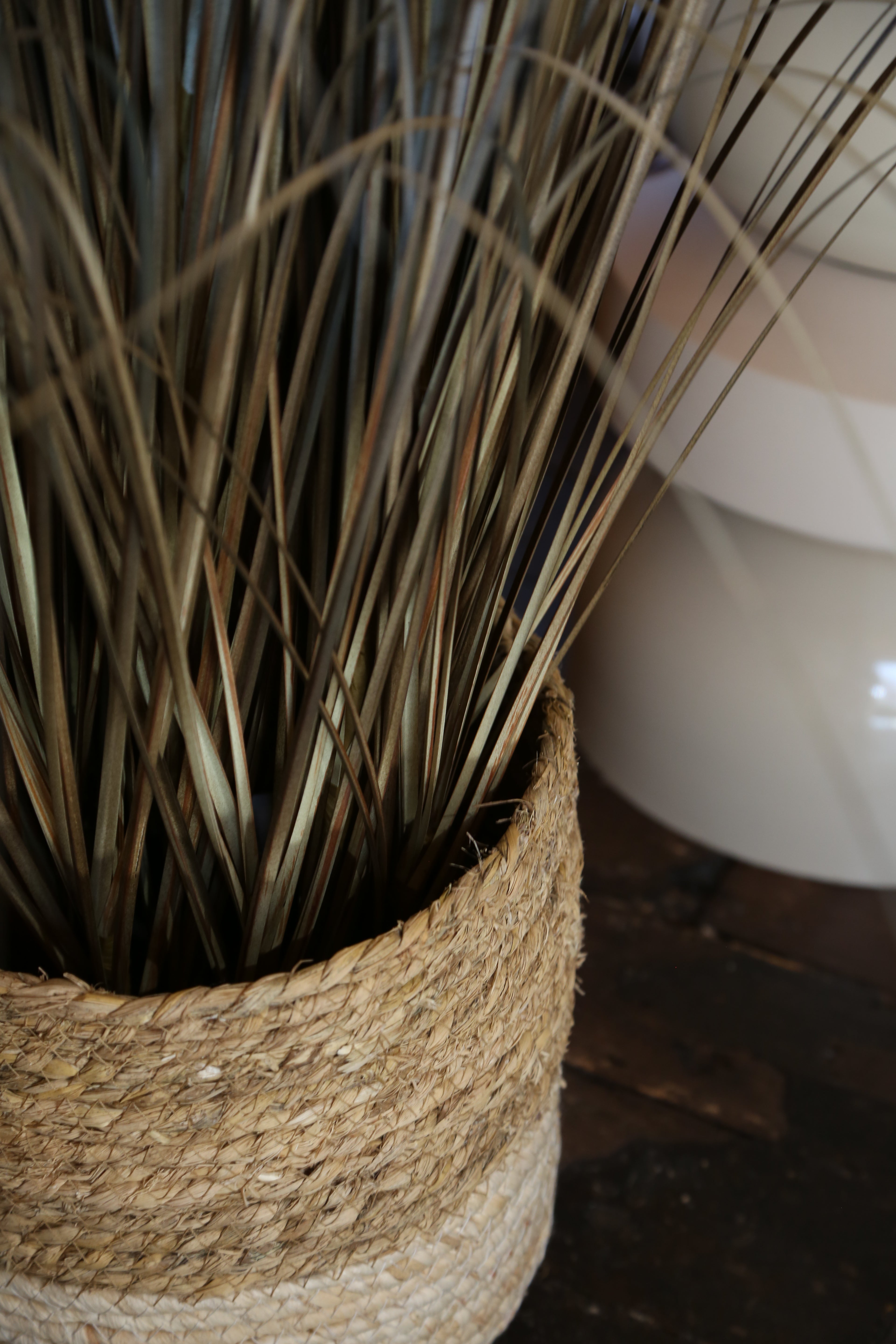 Faux Auburn Botanical Grass - Potted Plant