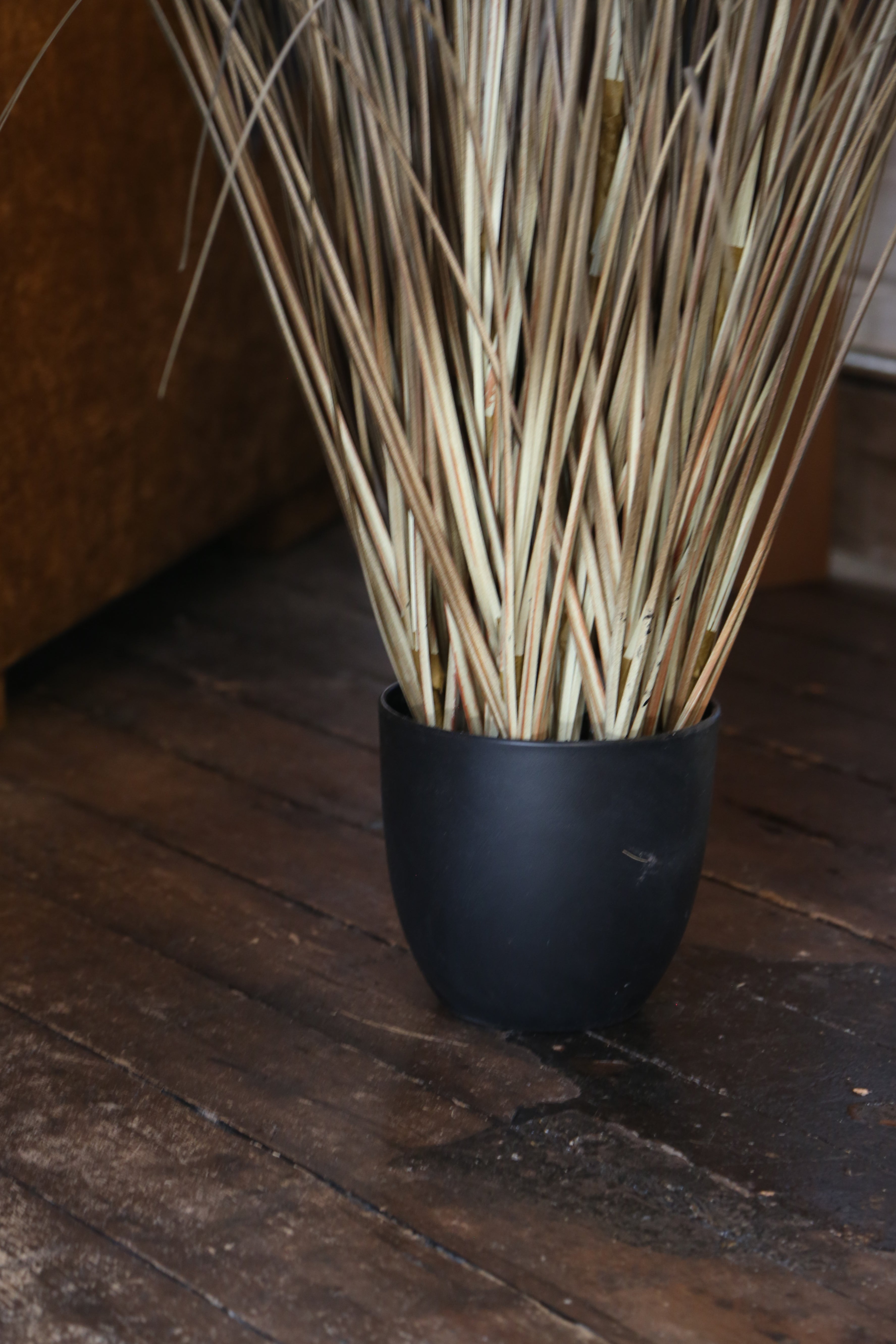 Faux Auburn Botanical Grass - Potted Plant