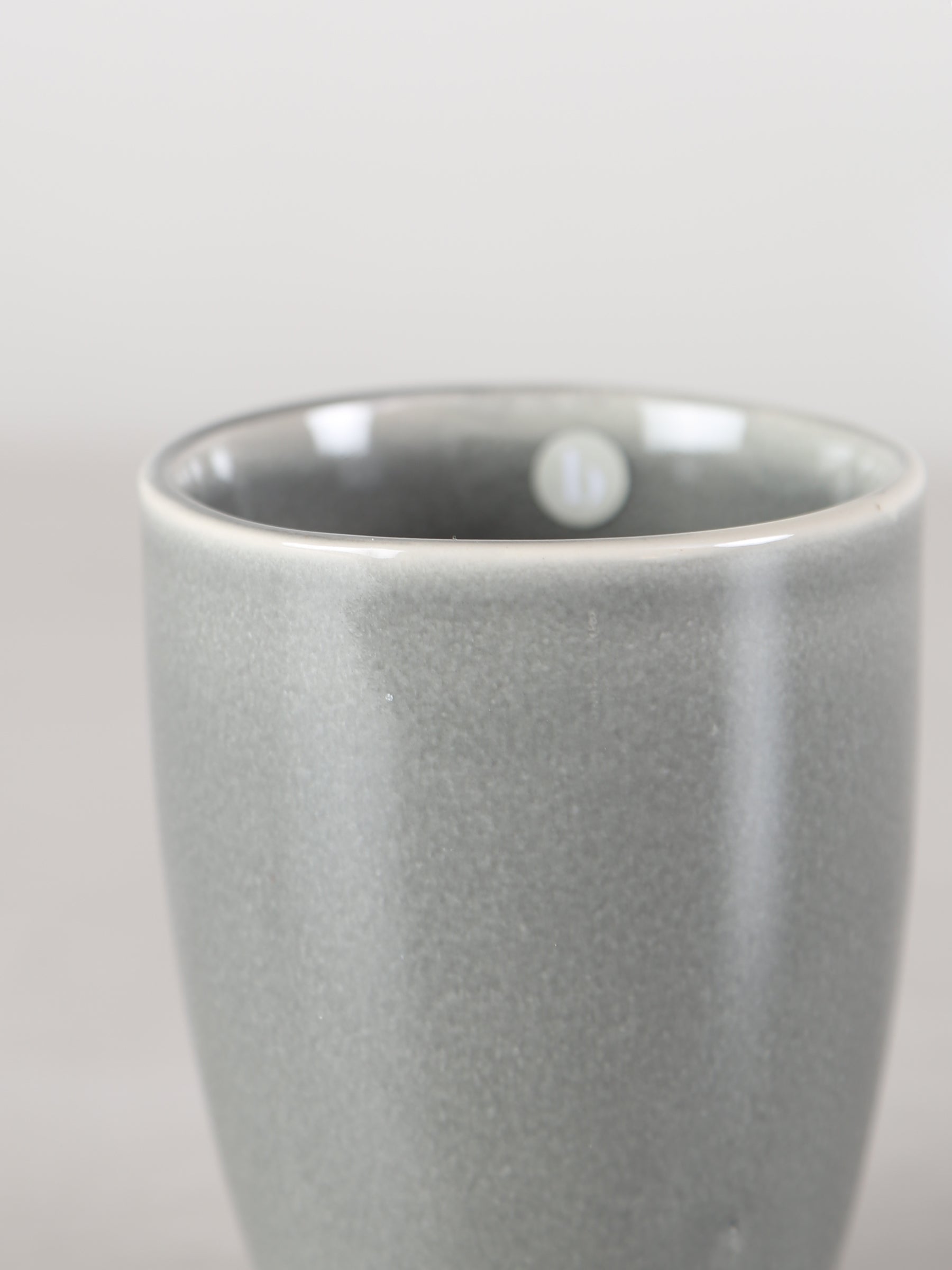 Broste Nordic Rain Stoneware Mug Without Handle - Set of 4