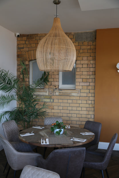 Oversized Hive Rattan Shade
