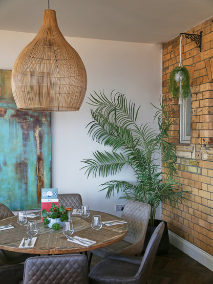 Oversized Hive Rattan Shade