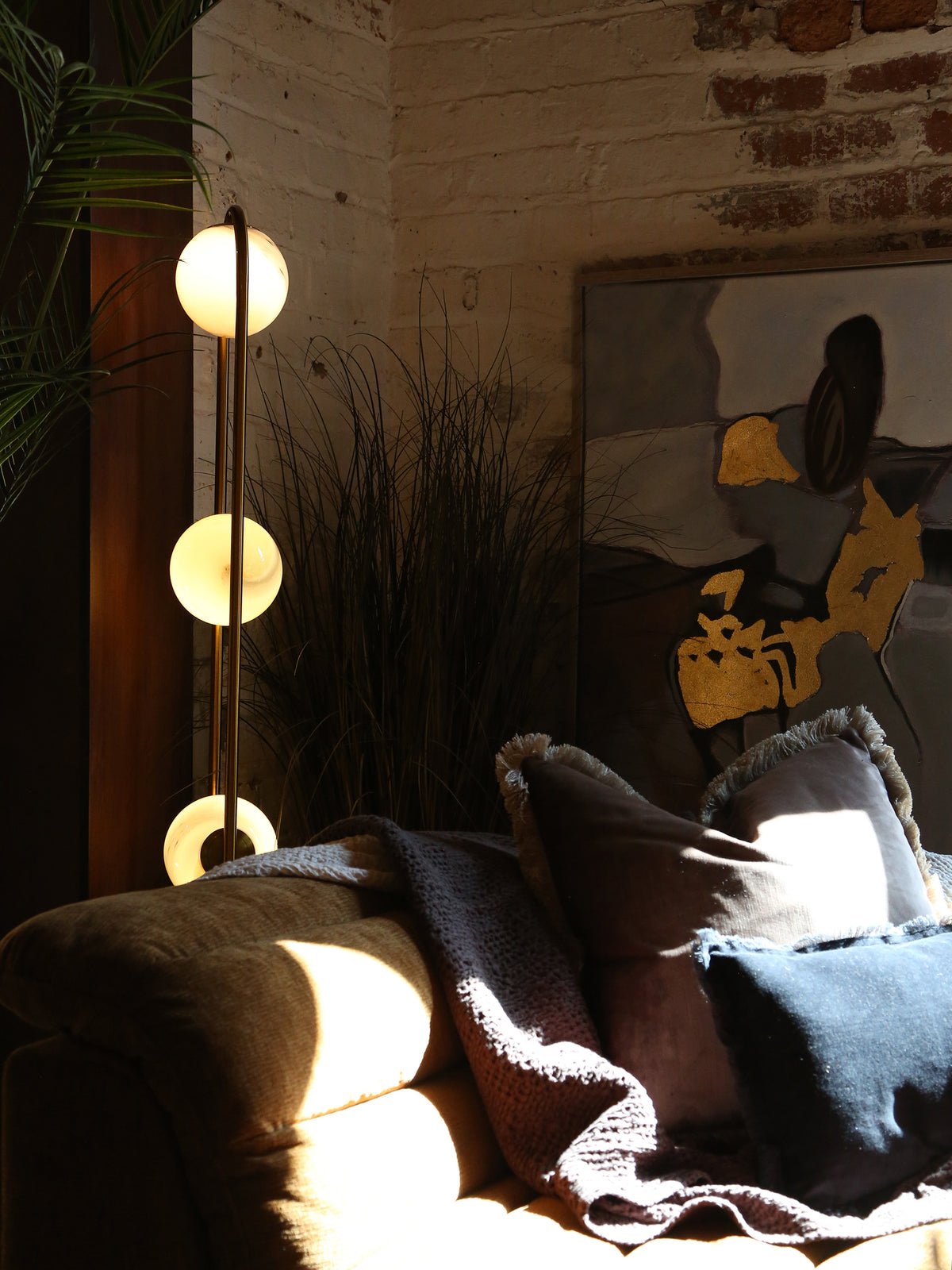 Winslow Wall Art Canvas - Hand painted Details