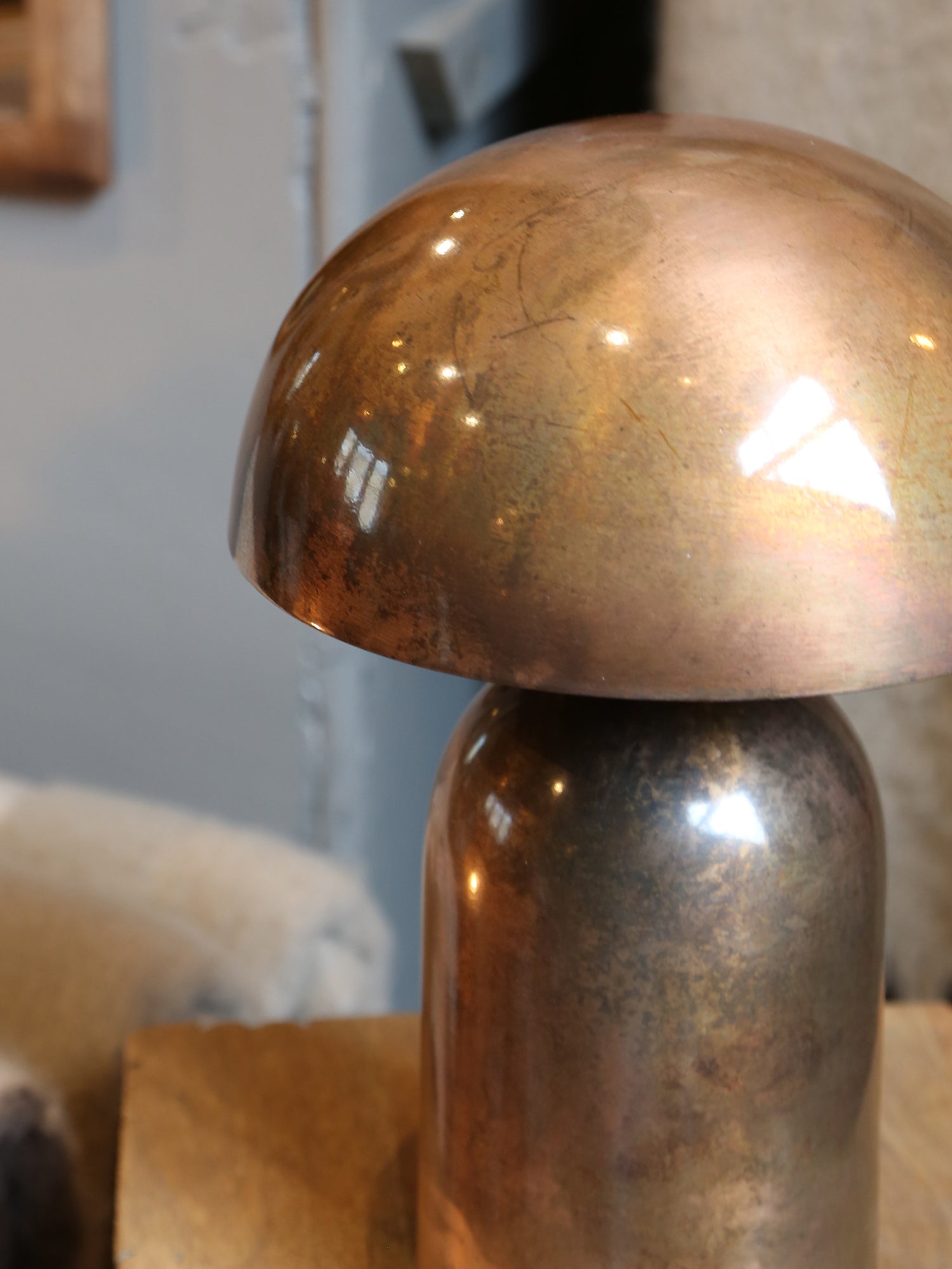 Tolima Table lamp - Copper, Bronze Coloured Metal - 23x35 cm