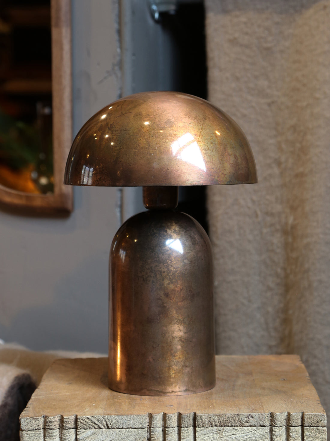 Tolima Table lamp - Copper, Bronze Coloured Metal - 23x35 cm