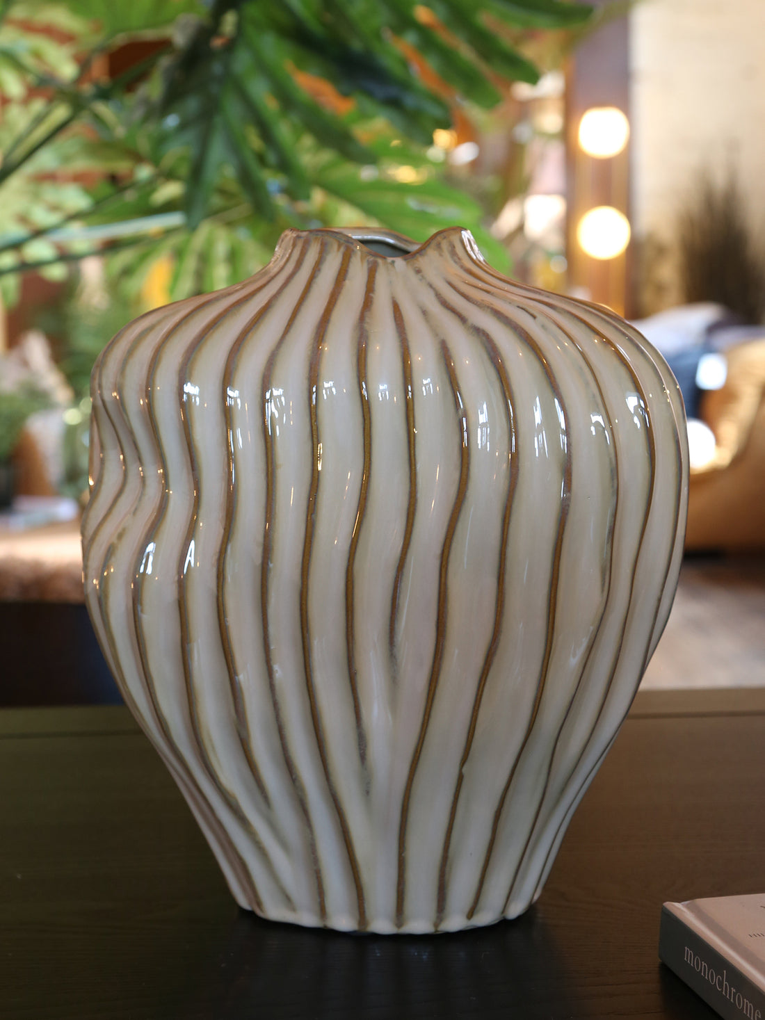 Vechhia Vase - Textured Brown Tones - 2 Sizes Available