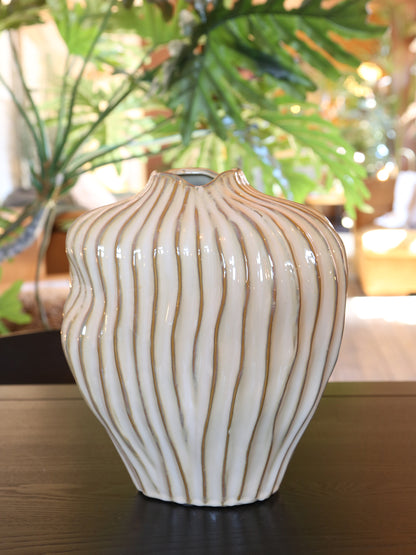 Vechhia Vase - Textured Brown Tones - 2 Sizes Available