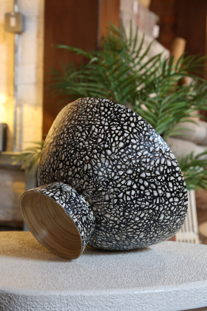 Gracio Bamboo Decorative Bowl - Speckled Pattern - 2 Sizes Available