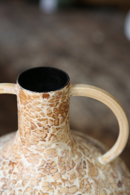 Cabra Speckled Vase - Tonal Sand - 25x42cm