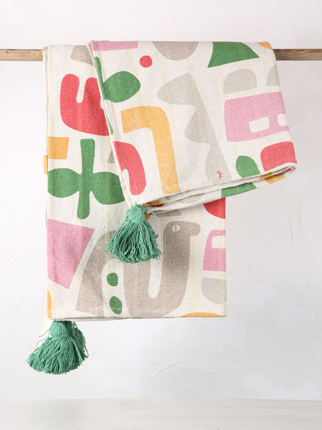 Filur Throw - Recycled Cotton - Organic Pink Tones