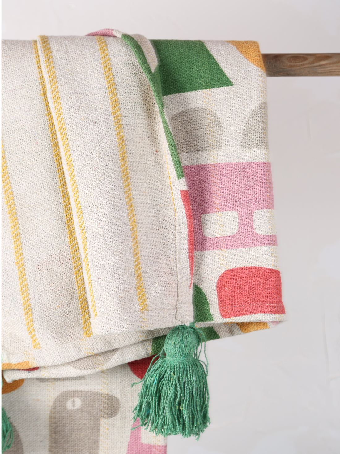 Filur Throw - Recycled Cotton - Organic Pink Tones