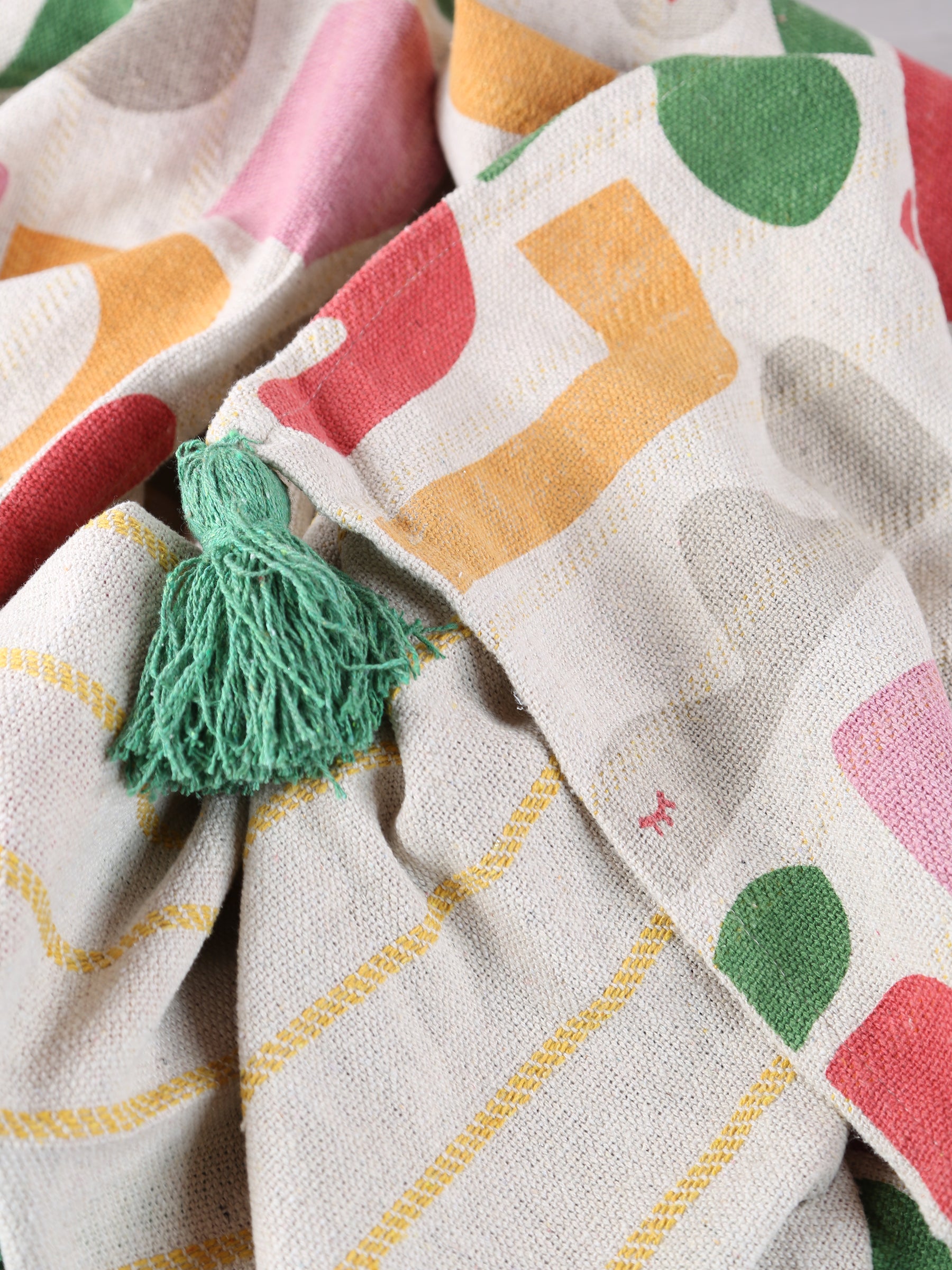 Filur Throw - Recycled Cotton - Organic Pink Tones