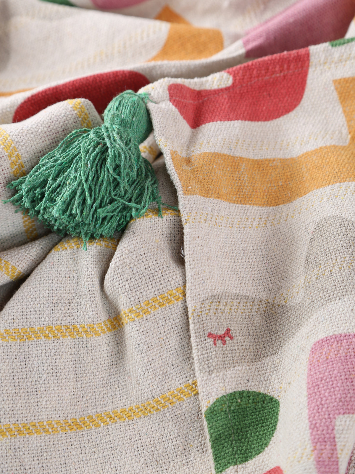 Filur Throw - Recycled Cotton - Organic Pink Tones
