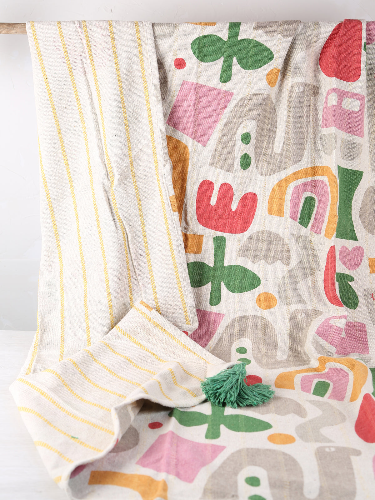Filur Throw - Recycled Cotton - Organic Pink Tones