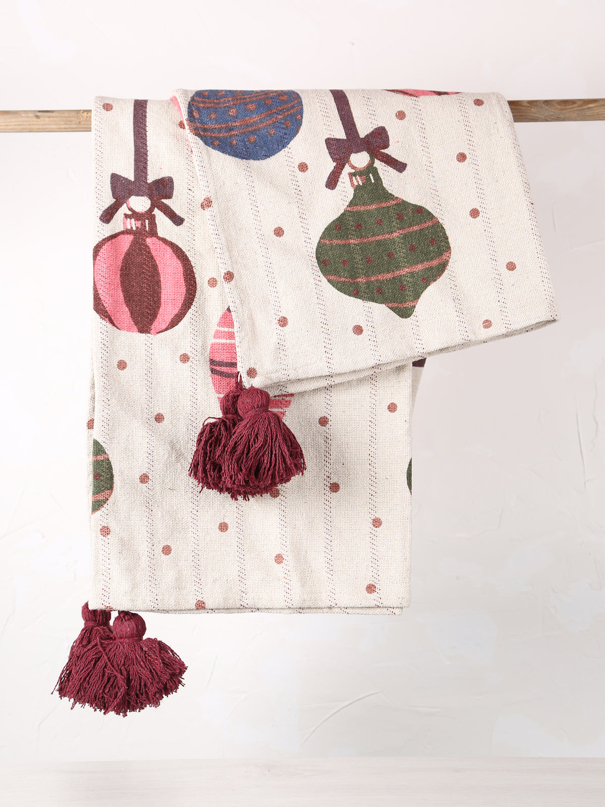 Baubles Throw - Patterned - Recycled Cotton