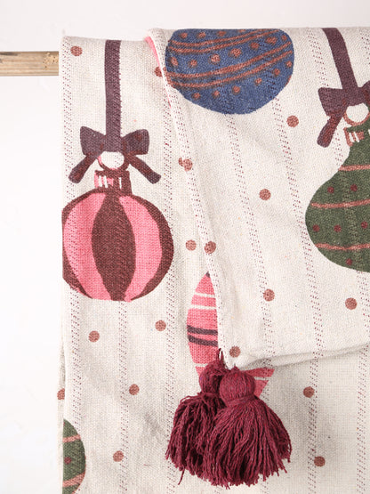 Baubles Throw - Patterned - Recycled Cotton