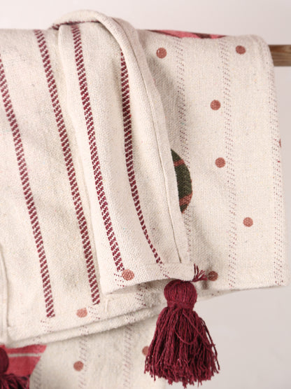 Baubles Throw - Patterned - Recycled Cotton