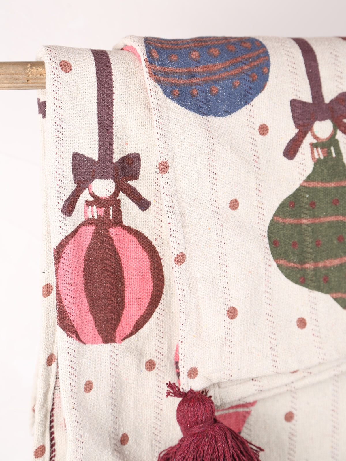Baubles Throw - Patterned - Recycled Cotton