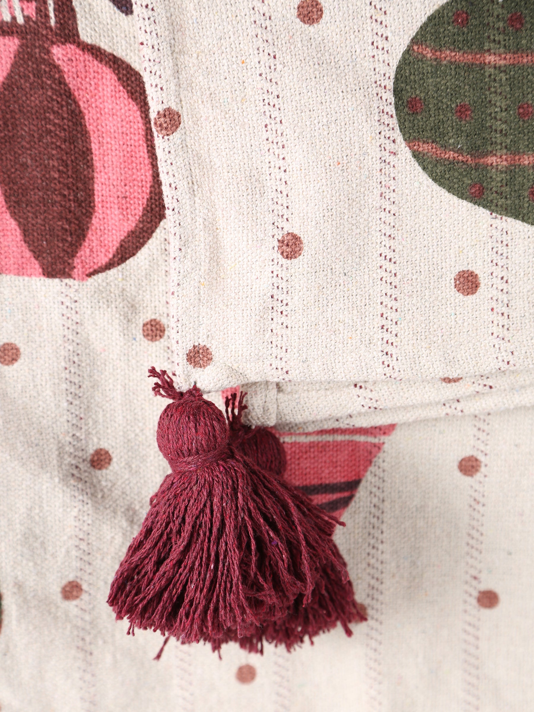 Baubles Throw - Patterned - Recycled Cotton
