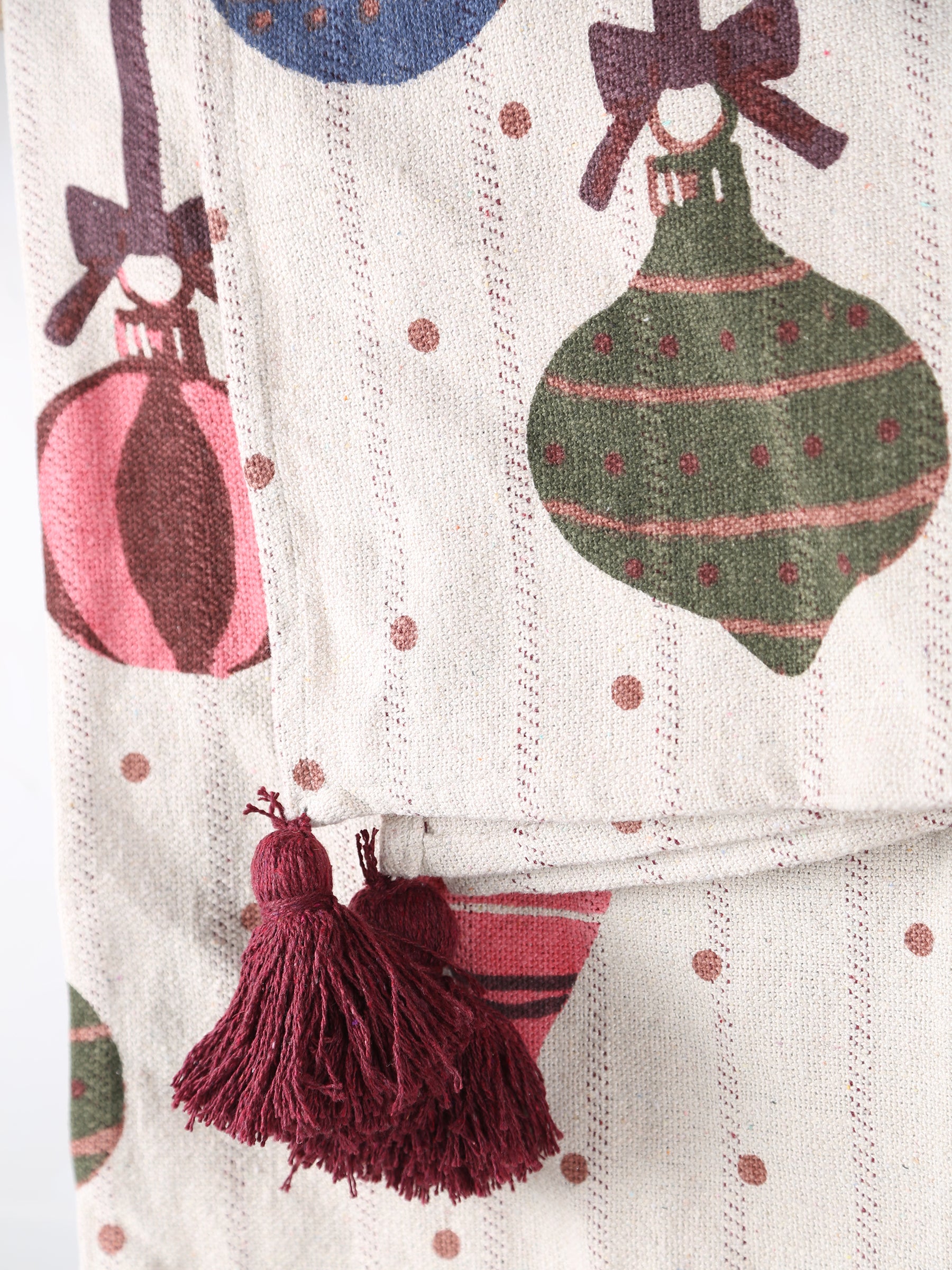 Baubles Throw - Patterned - Recycled Cotton