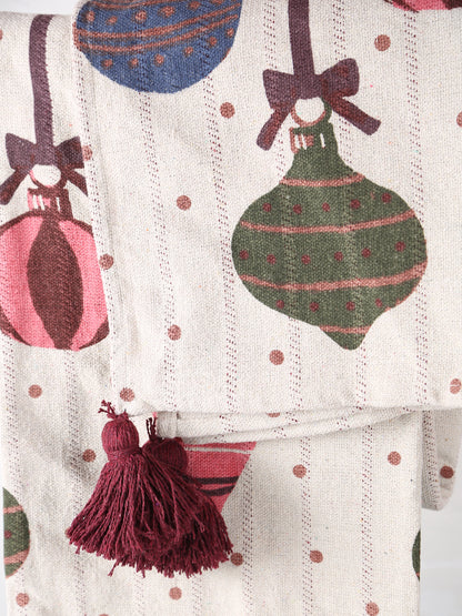 Baubles Throw - Patterned - Recycled Cotton