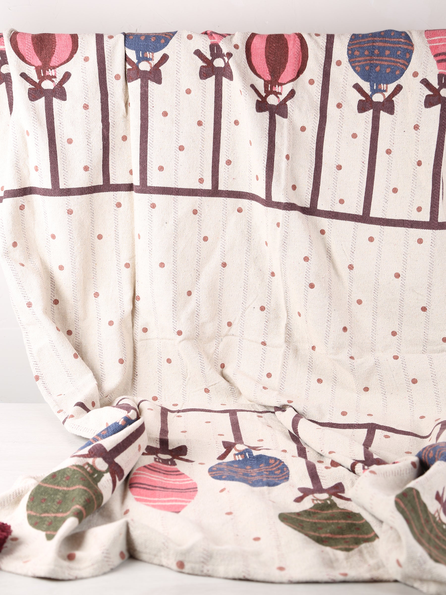 Baubles Throw - Patterned - Recycled Cotton