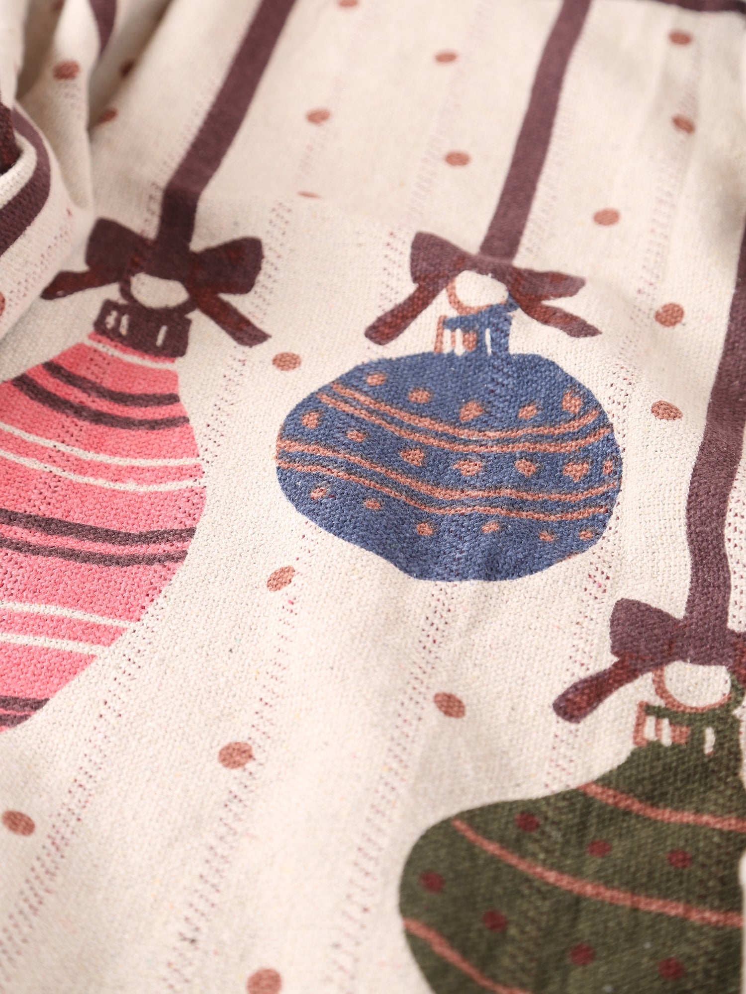 Baubles Throw - Patterned - Recycled Cotton