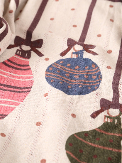 Baubles Throw - Patterned - Recycled Cotton