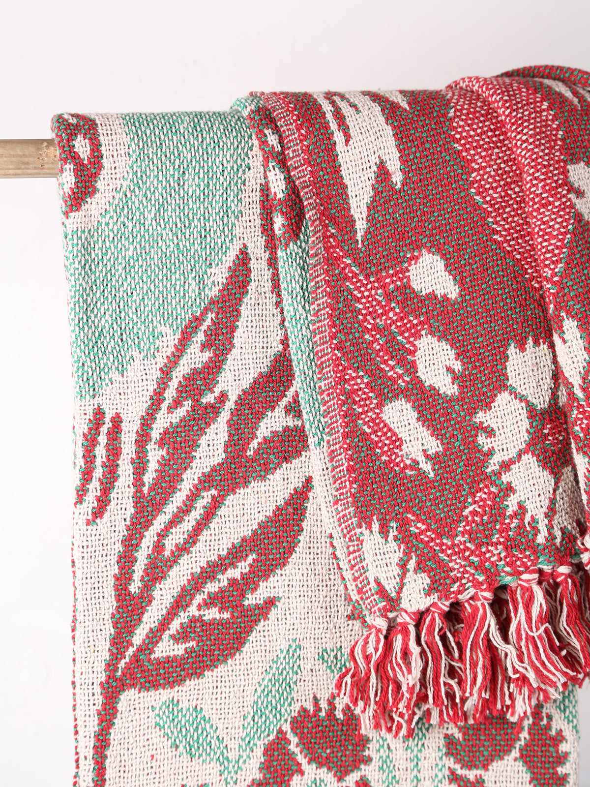 Rora Throw - Patterned - Recycled Cotton - Woven Botanicals
