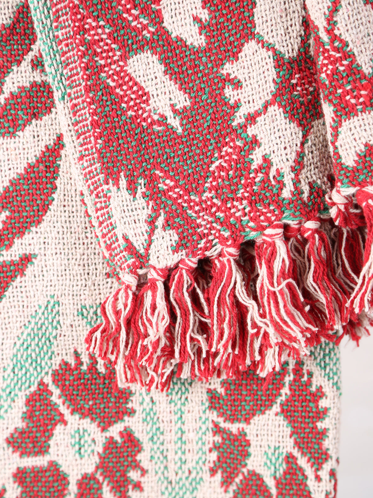 Rora Throw - Patterned - Recycled Cotton - Woven Botanicals