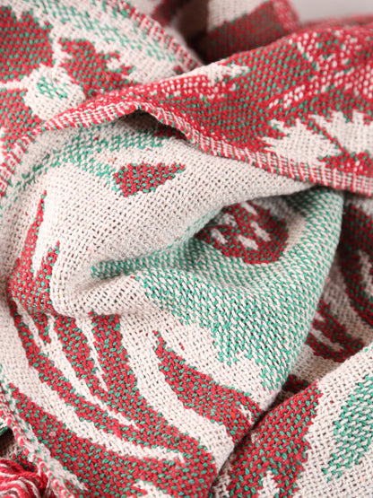 Rora Throw - Patterned - Recycled Cotton - Woven Botanicals