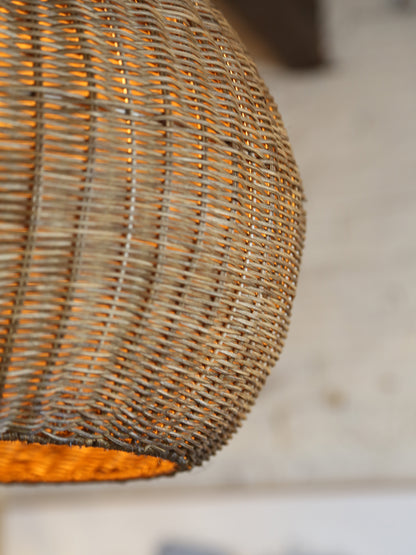 Melzor Hanging lamp - Rattan, Dark Brown - 55x40.5cm