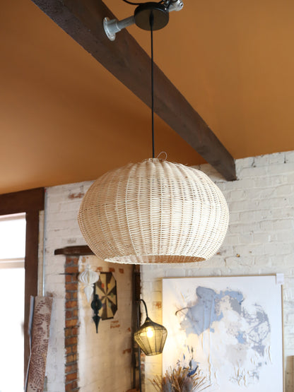 Melzor Hanging lamp - Rattan, natural - 45x32cm