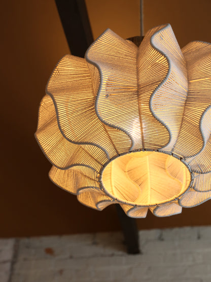 Large Seagrass Rattan Ceiling Light - Linen