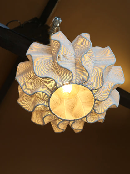 Large Seagrass Rattan Ceiling Light - Linen