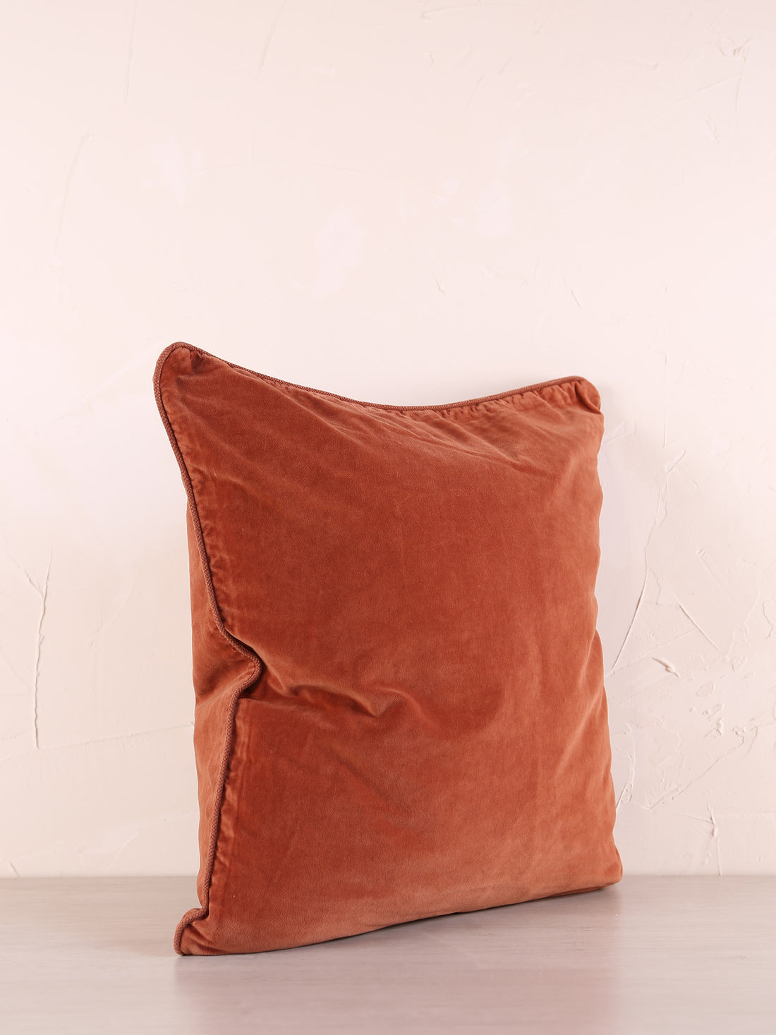 Velvet Cushion - Rose, Brick - 50x50cm