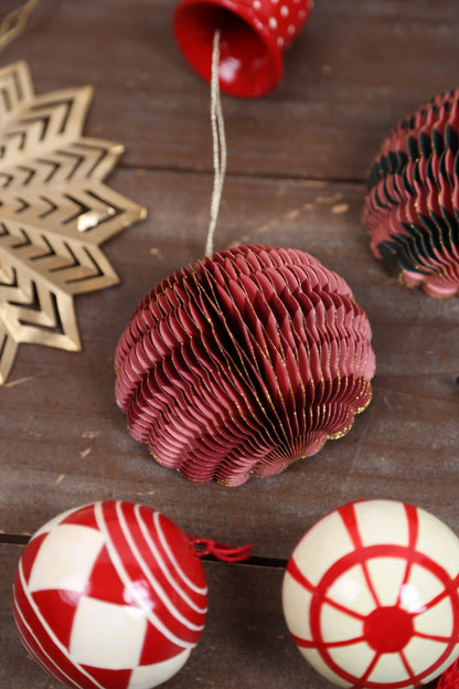 Hanging Brass Snowflakes - Set Of 3