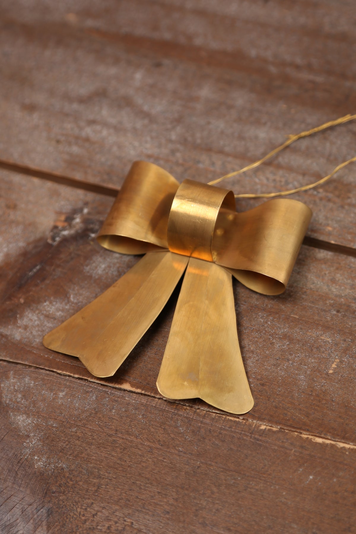 Hanging Ornamental Brass Bow