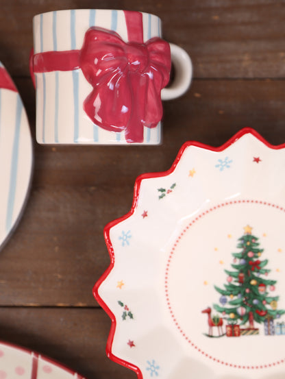 Bowie Patterned Stoneware Mug - Set of 2