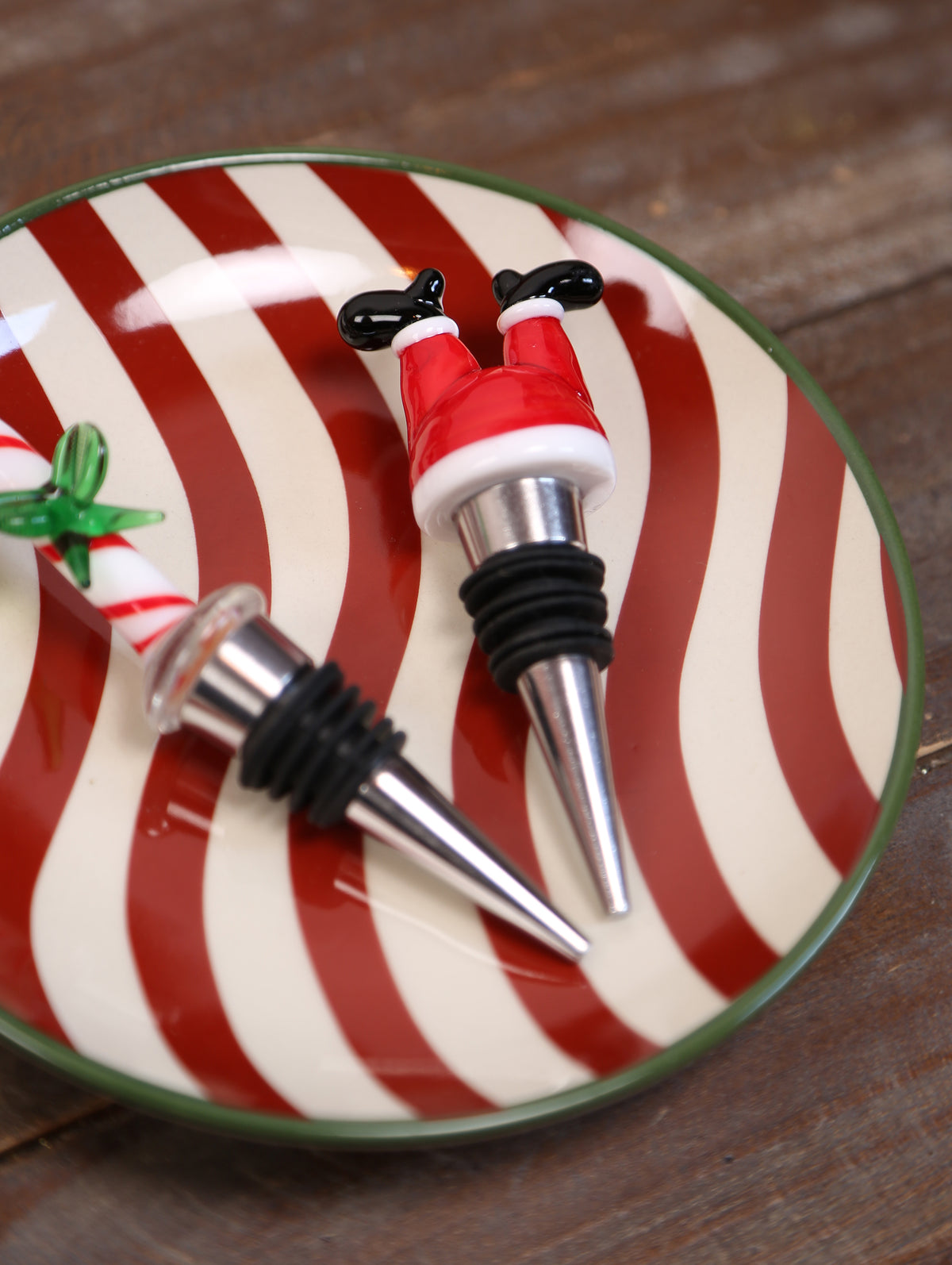 Candy Stripe &amp; Jolly Wave - Side Plate Set of 2