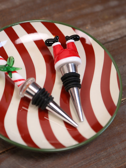 Candy Stripe &amp; Jolly Wave - Side Plate Set of 2