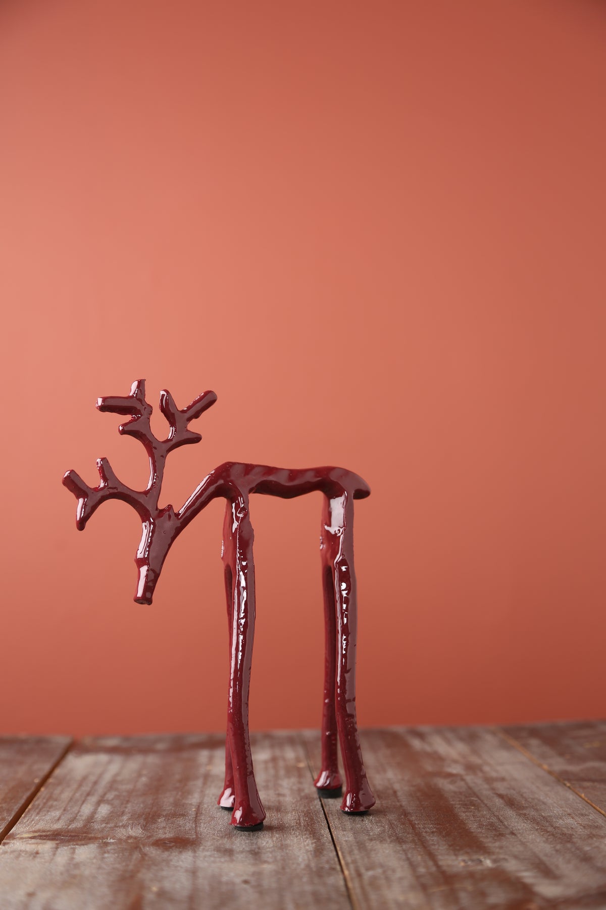 Ornamental deer - Burgundy - 2 Sizes Available