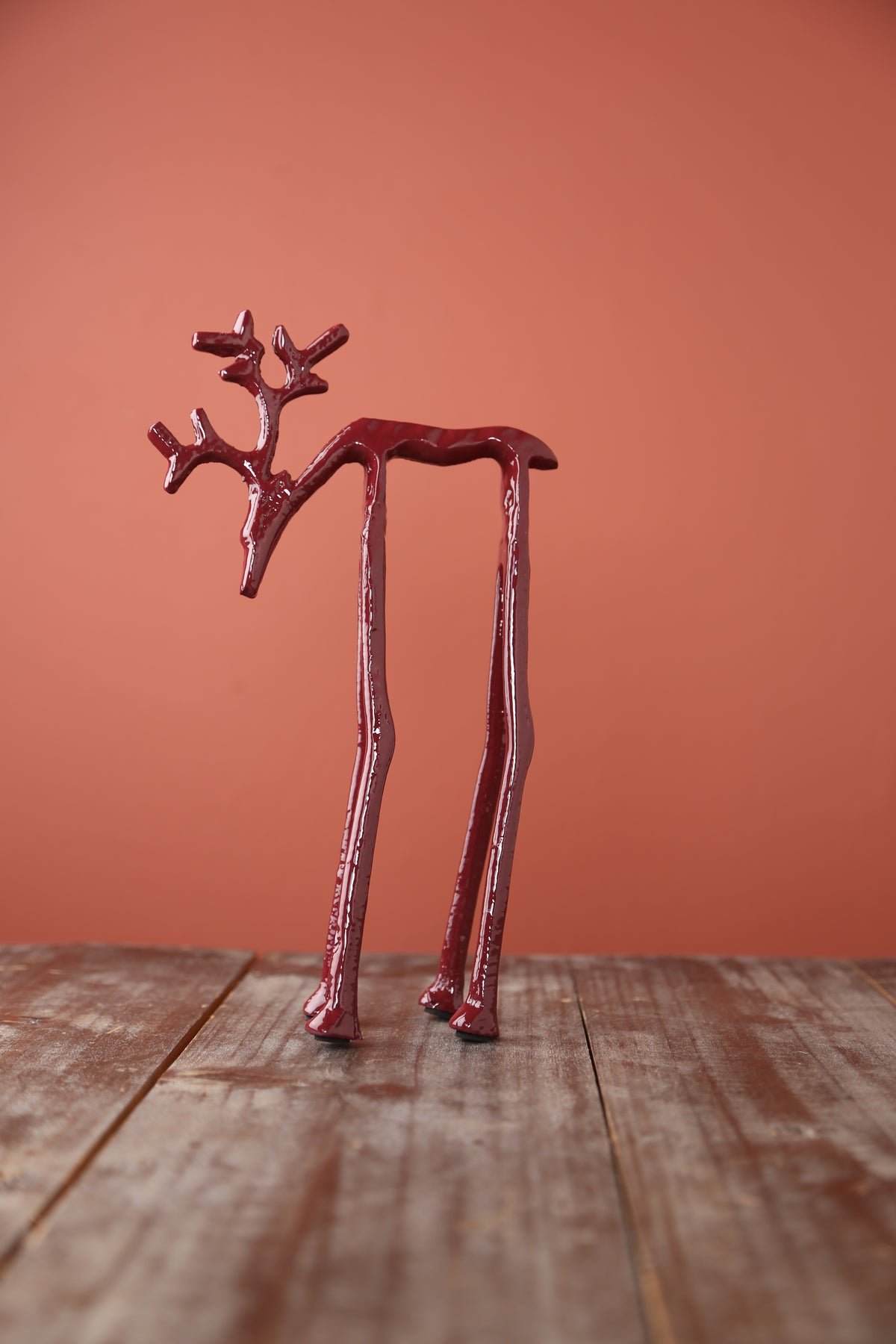 Ornamental deer - Burgundy - 2 Sizes Available