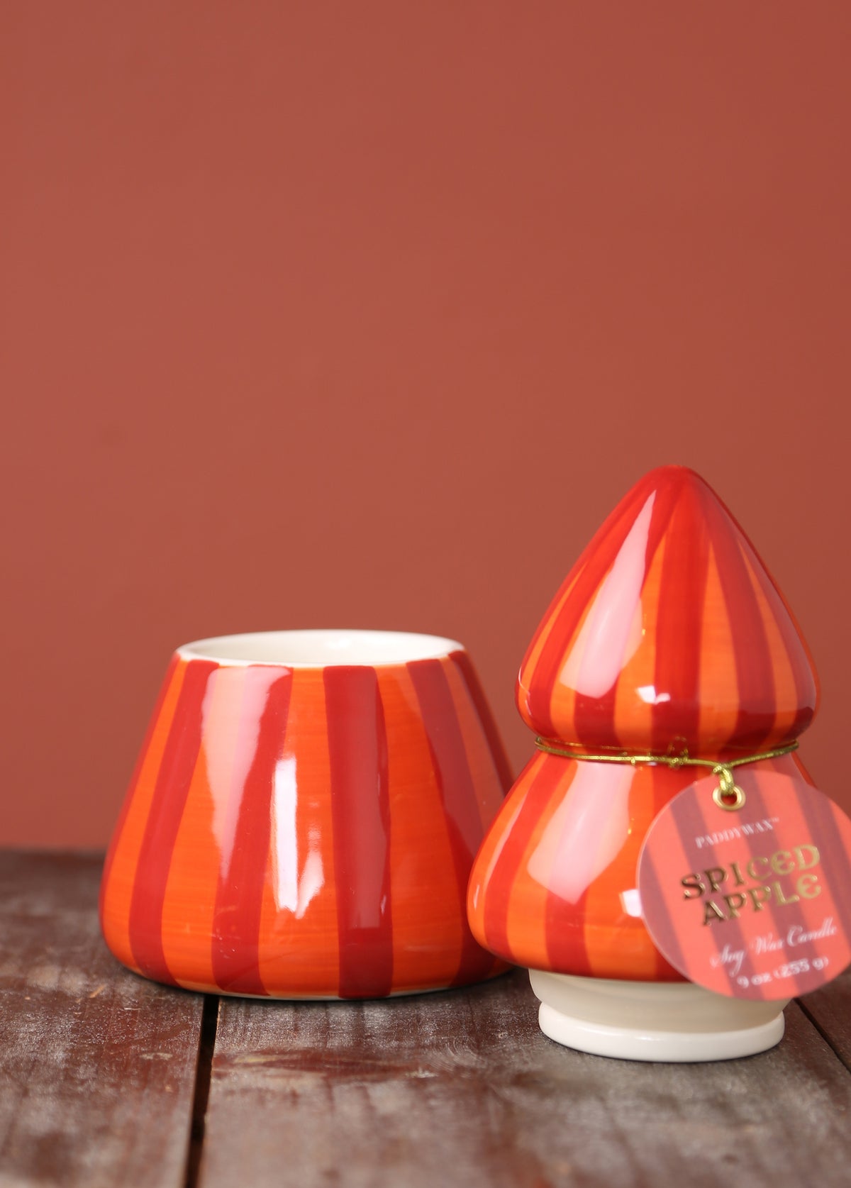 Cabana Ceramic Tree Candle - Spiced Apple