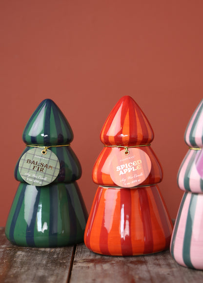 Cabana Ceramic Tree Candle - Spiced Apple