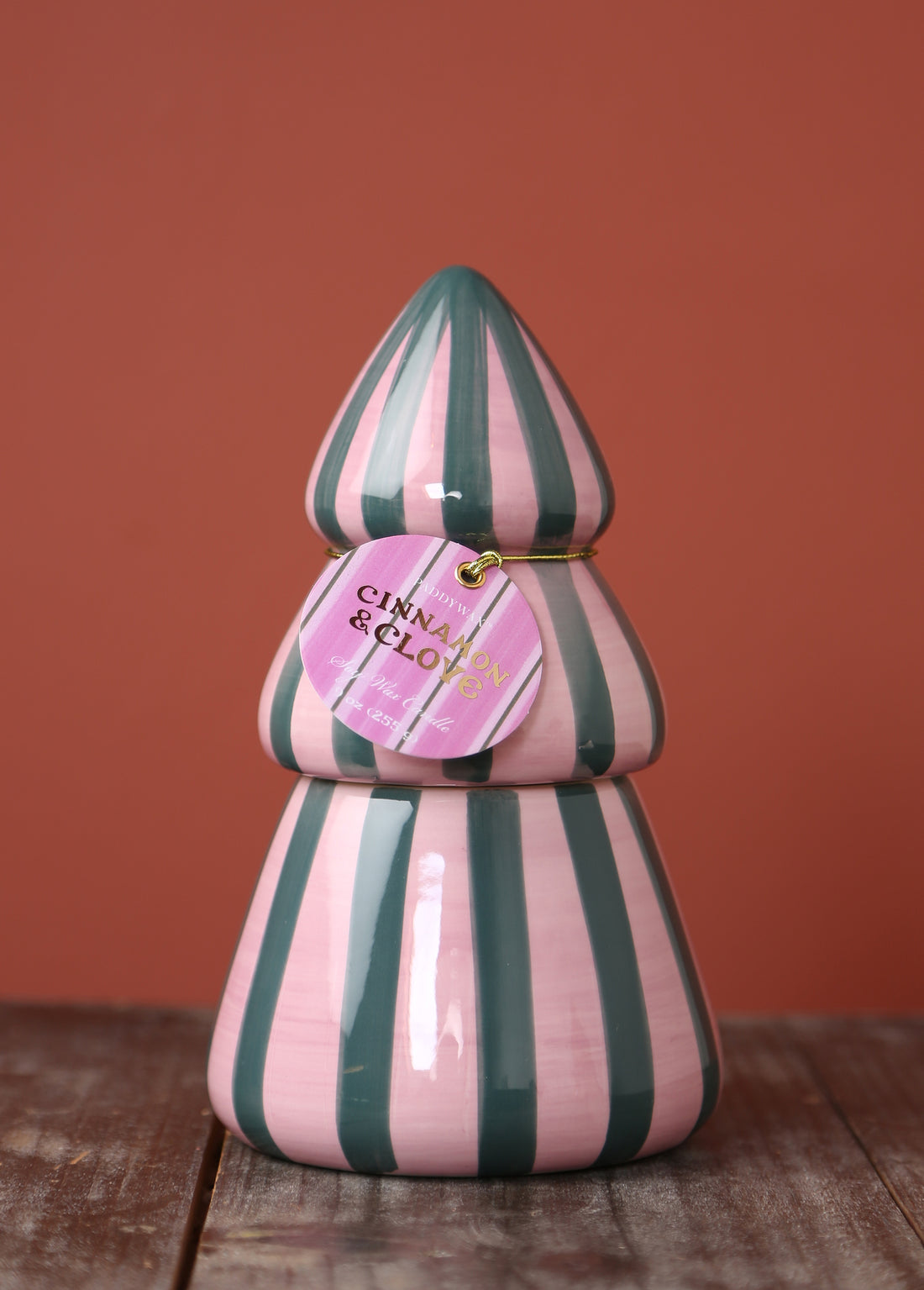 Cabana Ceramic Tree Candle - Cinnamon &amp; Clove