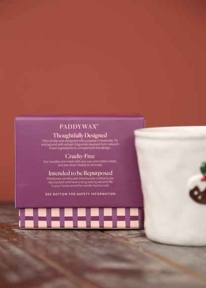 Christmas Pudding Boxed Ceramic Candle - Fruits &amp; Spices