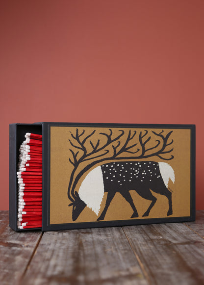 Giant Boxed Matches - Golden Reindeer