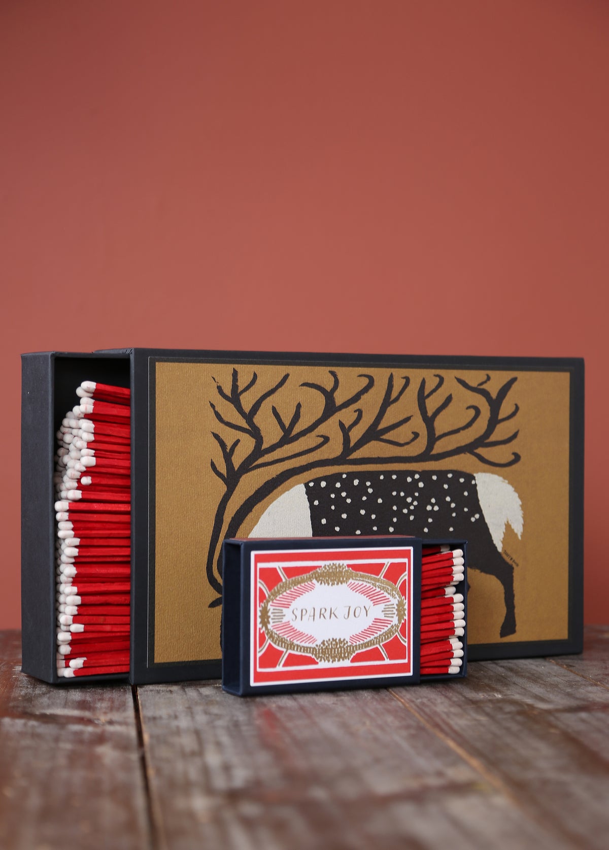 Giant Boxed Matches - Golden Reindeer