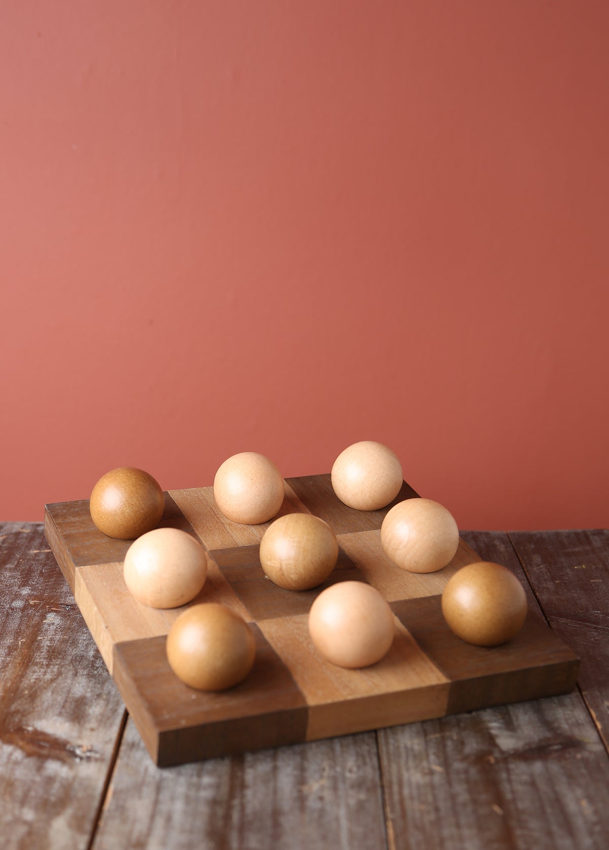Wooden Tic Tac Toe Boardgame