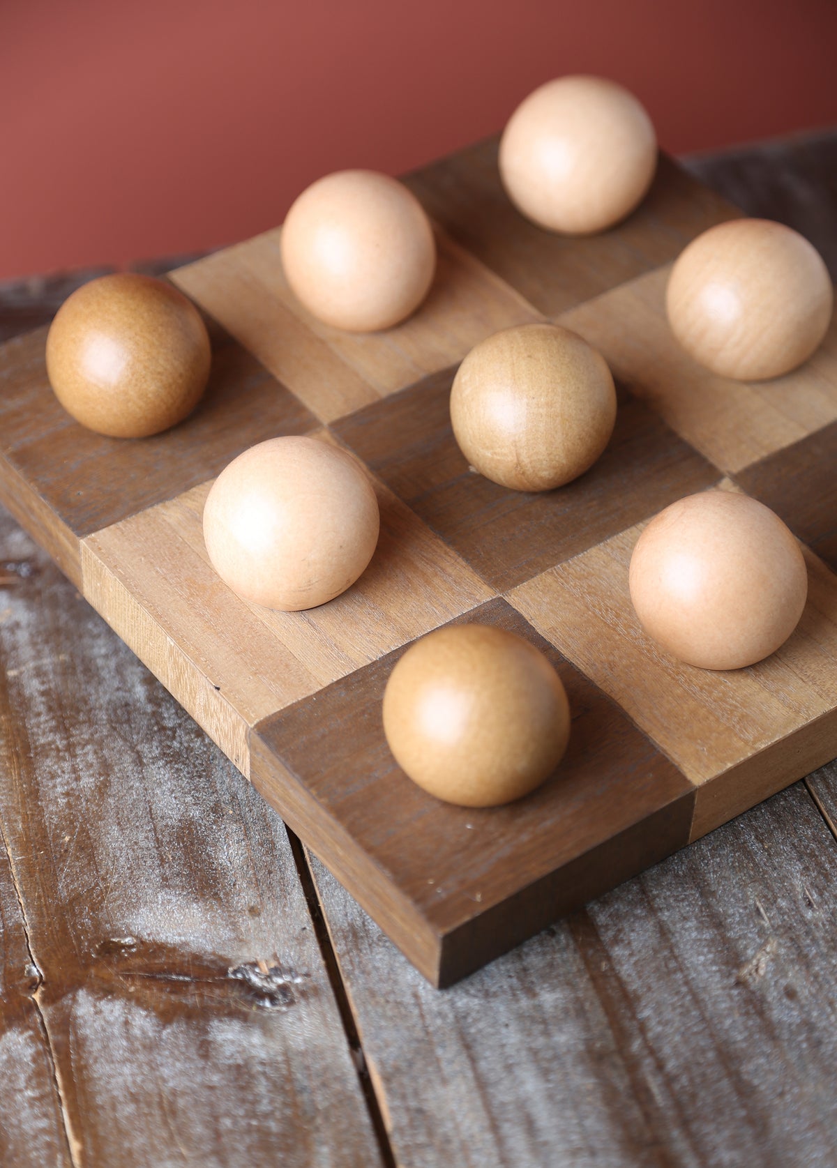 Wooden Tic Tac Toe Boardgame